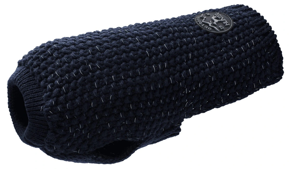Hunter Finja pullover strik mørkeblå str. 45